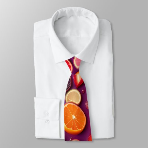 Campari Soda Orange  Pattern Neck Tie