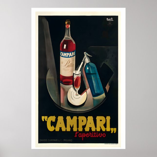 Campari Vintage Advertising Poster (Front)