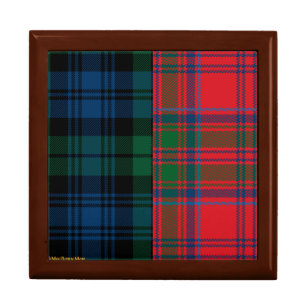 Campbell and Grant Clan Tartan Gift Box