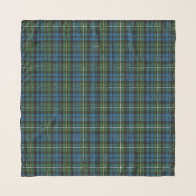 Campbell Argyll Ancient Scottish Clan Tartan Scarf (Front)