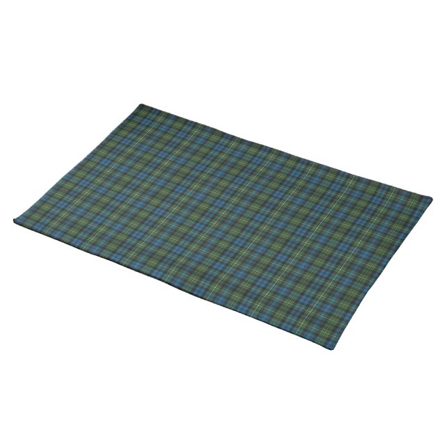 Campbell Argyll Ancient Scottish Tartan   Cloth Placemat (On Table)