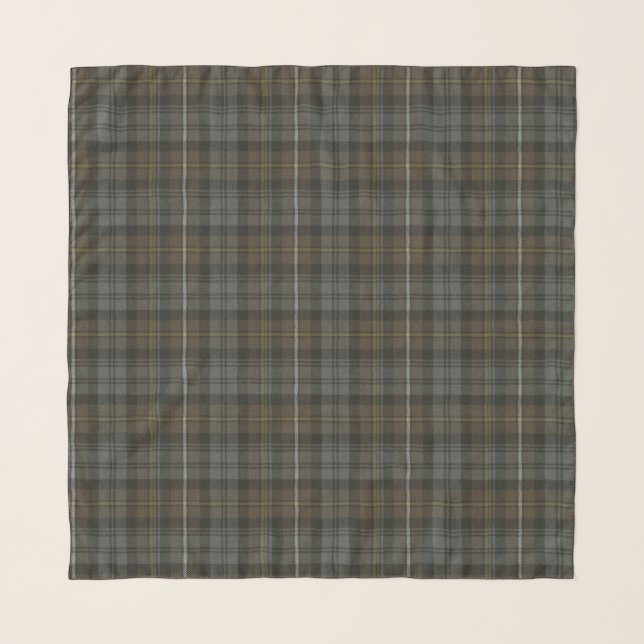Campbell Argyll Weathered Scottish Clan Tartan Scarf (Front)