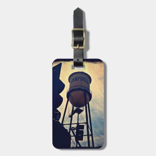 Campbell CA Water Tower Luggage Tag