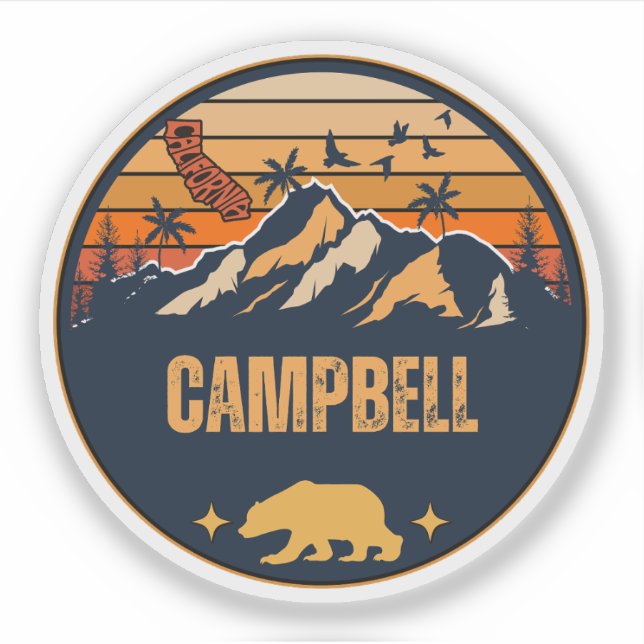 Campbell, California Sticker (Front)