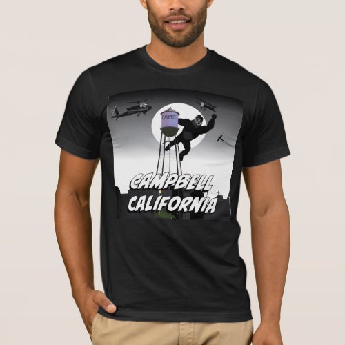 Campbell California Water Tower T_Shirt