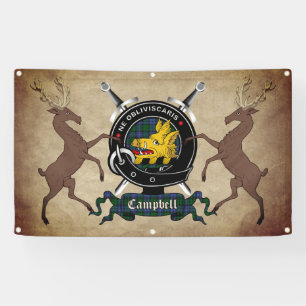 Campbell Clan Badge 3x5 Banner