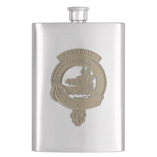 Campbell Clan Badge Classic Flask