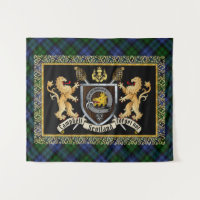 Campbell Clan Badge & Motto w/Lions