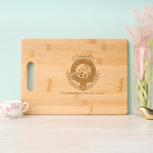 Campbell Clan Badge Personalized Cutting Board