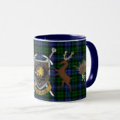 Campbell Clan Badge & Tartan Highland Mug (Front Right)