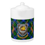 Campbell Clan Badge &amp; Tartan Highland Teapot