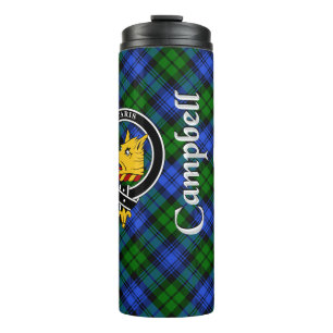 Campbell Clan Badge & Tartan Thermal Tumbler