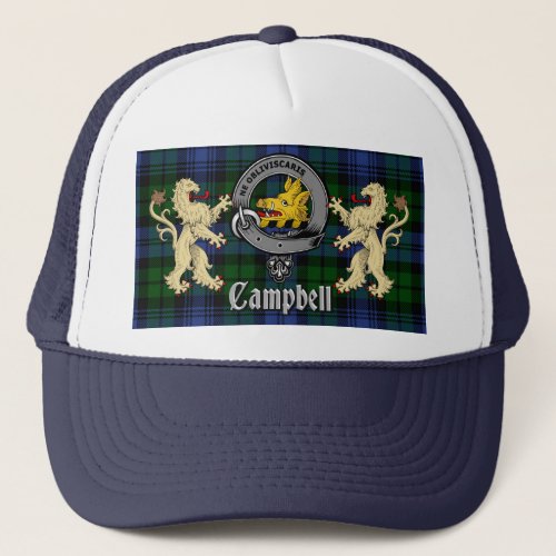 Campbell Clan Badge  Tartan Trucker Hat