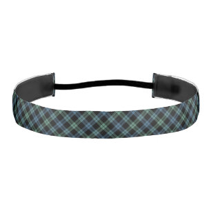 Campbell Clan Light Blue Ancient Scottish Tartan Athletic Headband