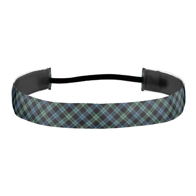 Campbell Clan Light Blue Ancient Scottish Tartan Athletic Headband (Front)