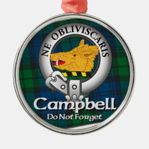 Campbell Clan Metal Ornament
