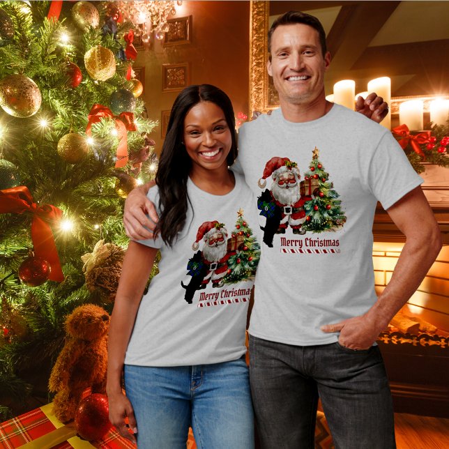 Campbell Clan Scottie Dog Christmas Personalized  T-Shirt (Creator Uploaded)