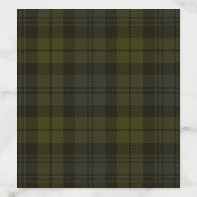 Campbell Clan Tartan Envelope Liner (Design)