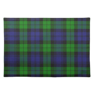 Campbell Clan Tartan Plaid Black Watch Cloth Placemat