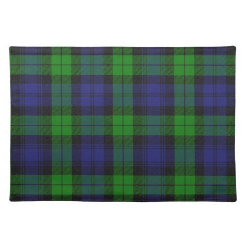 Campbell Clan Tartan Plaid Black Watch Cloth Placemat