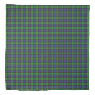 Campbell Clan Tartan Plaid Black Watch Duvet Cover