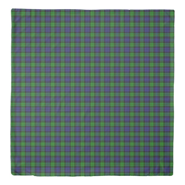 Campbell Clan Tartan Plaid Black Watch Duvet Cover (Front)