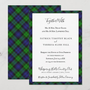 Campbell Clan Tartan Plaid Black Watch Invitation