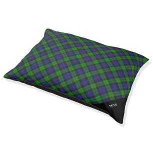 Campbell Clan Tartan Plaid Black Watch Pet Bed
