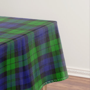 Campbell Clan Tartan Plaid Black Watch Tablecloth