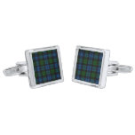 Campbell Clan Tartan Plaid Cufflinks
