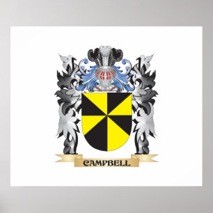 Campbell Coat of Arms - Family Crest Poster