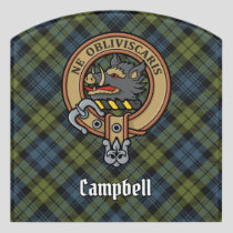 Campbell Crest Door Sign