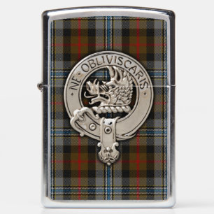Campbell Crest & Hunting Tartan Zippo Lighter