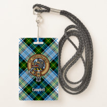 Campbell Crest over Dress Tartan Badge