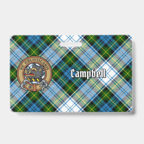 Campbell Crest over Dress Tartan Badge