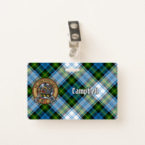 Campbell Crest over Dress Tartan Badge