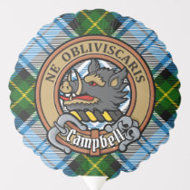 Campbell Crest over Dress Tartan Balloon