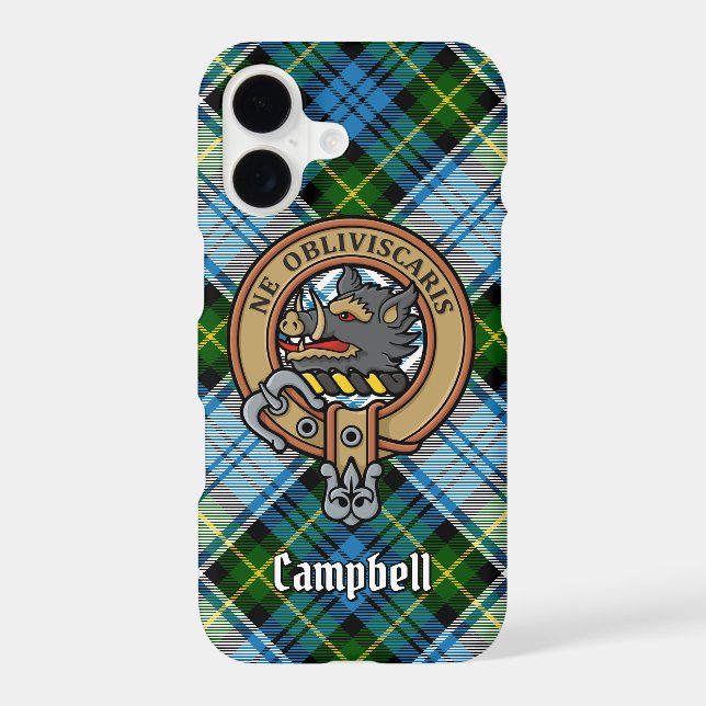 Campbell Crest over Dress Tartan Case-Mate iPhone Case (Back)