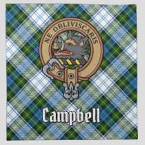 Campbell Crest over Dress Tartan Cloth Napkin