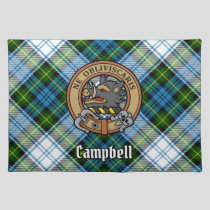 Campbell Crest over Dress Tartan Cloth Placemat