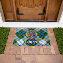 Campbell Crest over Dress Tartan Doormat