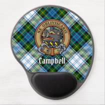 Campbell Crest over Dress Tartan Gel Mouse Pad