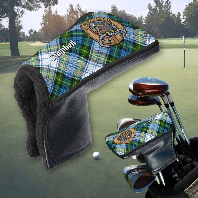 Campbell Crest over Dress Tartan Golf Head Cover (Creator Uploaded)