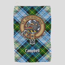 Campbell Crest over Dress Tartan Golf Towel
