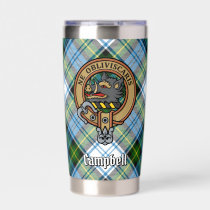 Campbell Crest over Dress Tartan Insulated Tumbler
