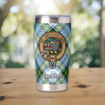 Campbell Crest over Dress Tartan Insulated Tumbler