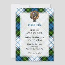 Campbell Crest over Dress Tartan Invitation