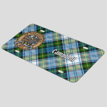 Campbell Crest over Dress Tartan License Plate