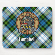 Campbell Crest over Dress Tartan Mouse Pad