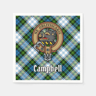 Campbell Crest over Dress Tartan Napkins